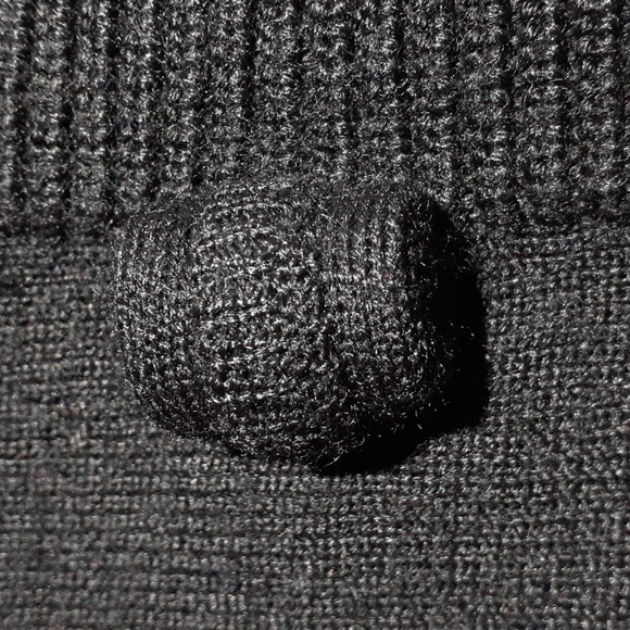Lauren Vidal Paris Women's Wool Blend Knit Sweater Black Mock Neck Size Medium - Picture 4 of 8